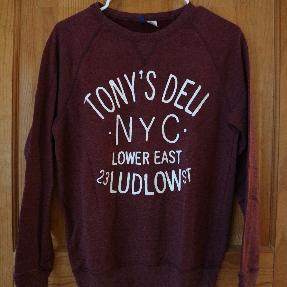 H&M Maroon Crew Neck Sweater Ton'y Deli